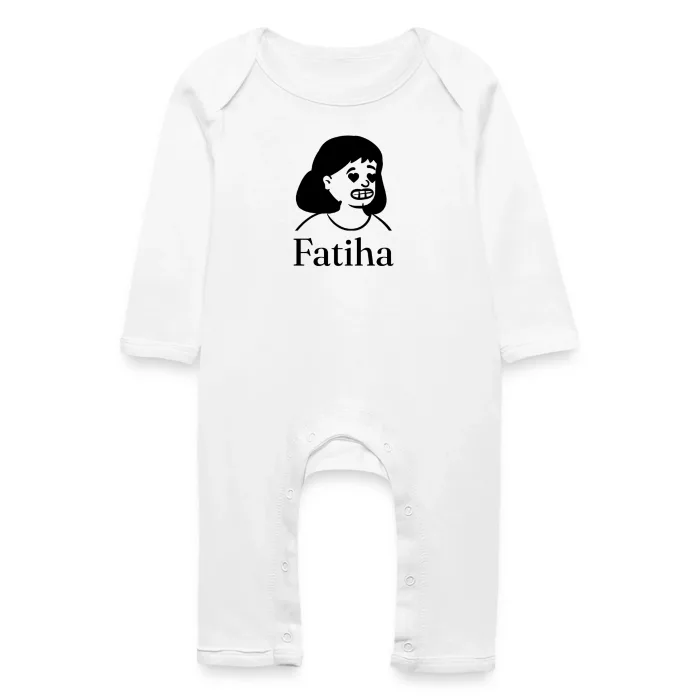 Grenouillère bébé personnalisée au prénom Fatiha