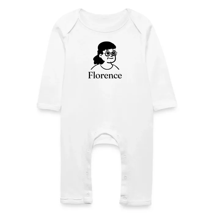 Grenouillère bébé personnalisée au prénom Florence