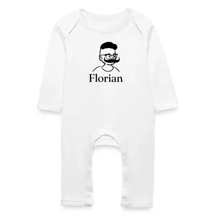 Grenouillère bébé personnalisée au prénom Florian