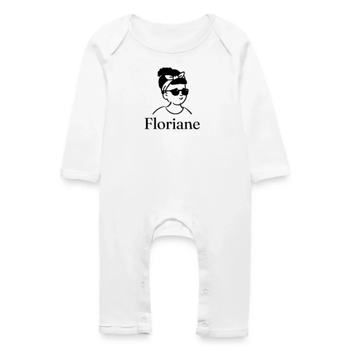 Grenouillère bébé personnalisée au prénom Floriane