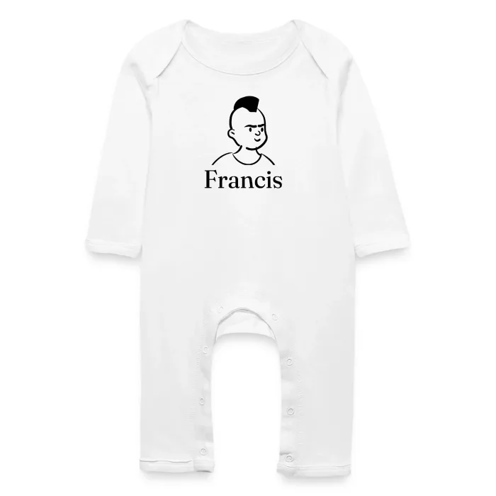 Grenouillère bébé personnalisée au prénom Francis