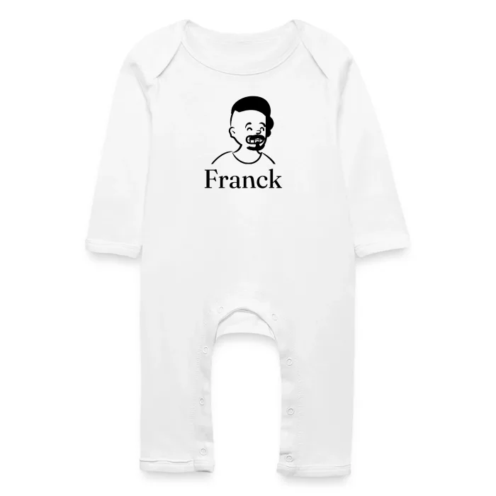 Grenouillère bébé personnalisée au prénom Franck