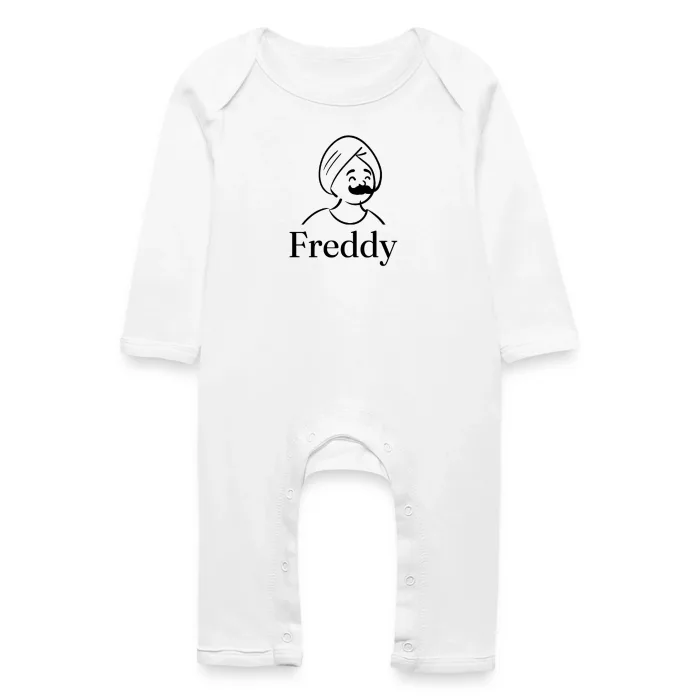 Grenouillère bébé personnalisée au prénom Freddy