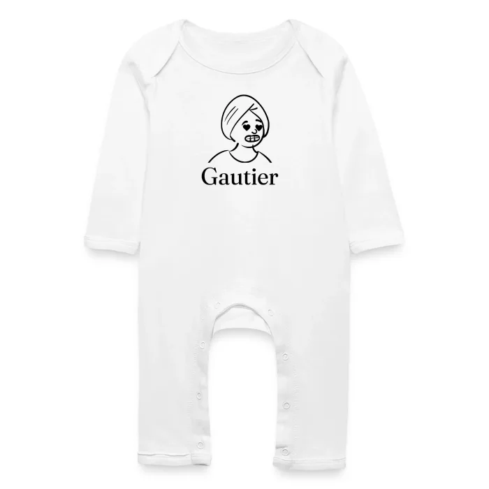 Grenouillère bébé personnalisée au prénom Gautier