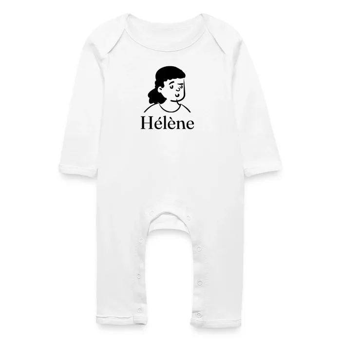 Grenouillère bébé personnalisée au prénom Hélène