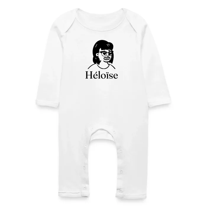 Grenouillère bébé personnalisée au prénom Héloïse