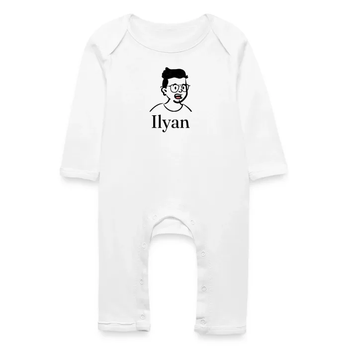 Grenouillère bébé personnalisée au prénom Ilyan