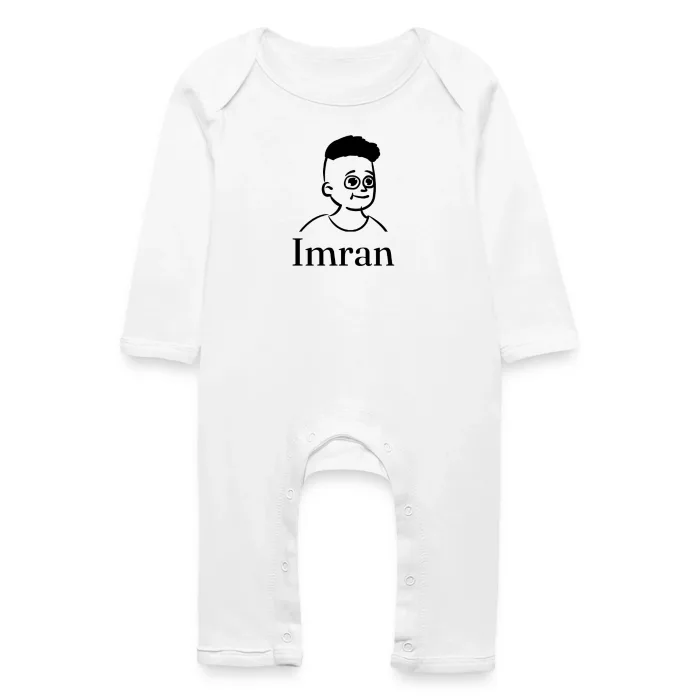 Grenouillère bébé personnalisée au prénom Imran