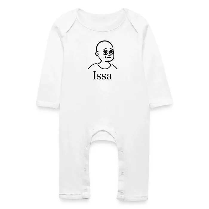 Grenouillère bébé personnalisée au prénom Issa
