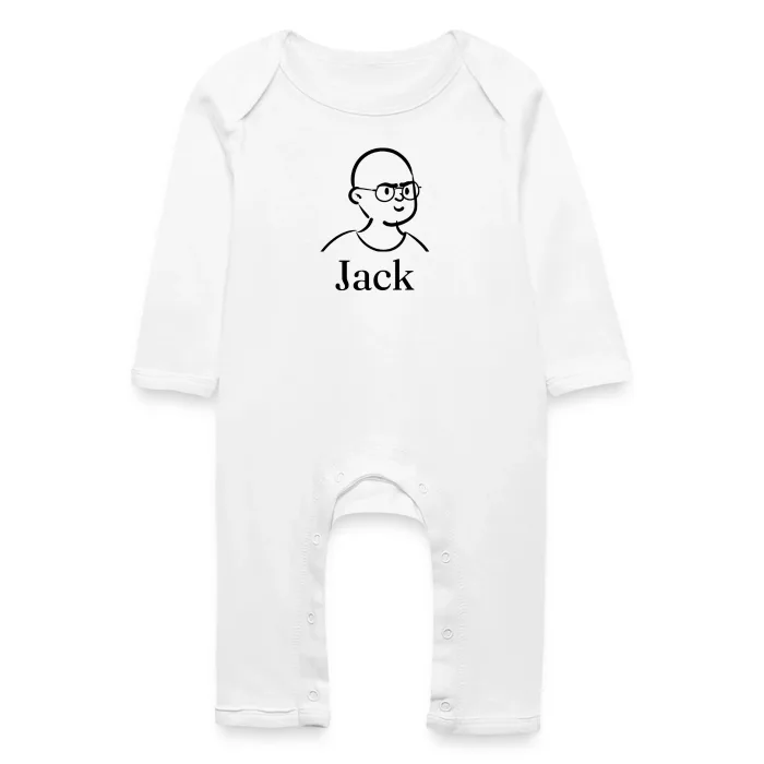Grenouillère bébé personnalisée au prénom Jack