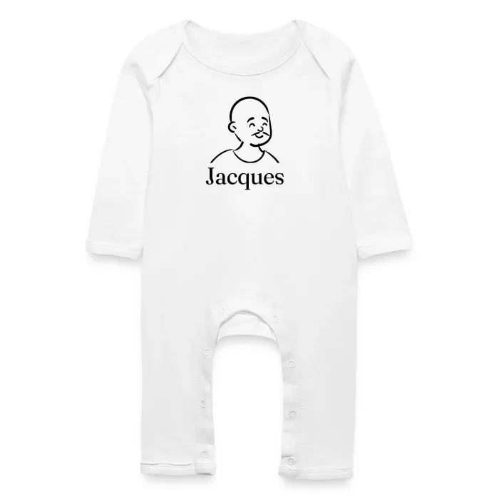 Grenouillère bébé personnalisée au prénom Jacques