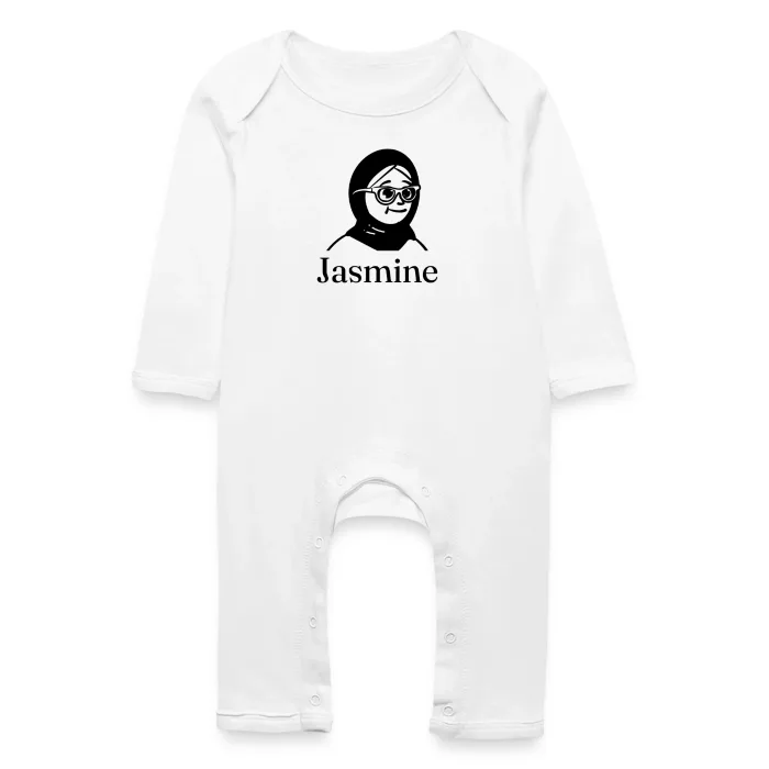Grenouillère bébé personnalisée au prénom Jasmine