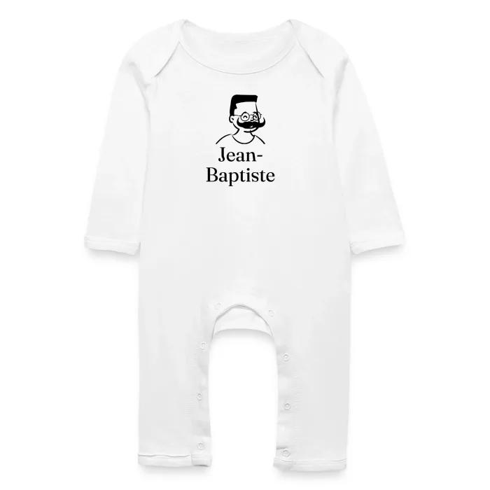 Grenouillère bébé personnalisée au prénom Jean-Baptiste