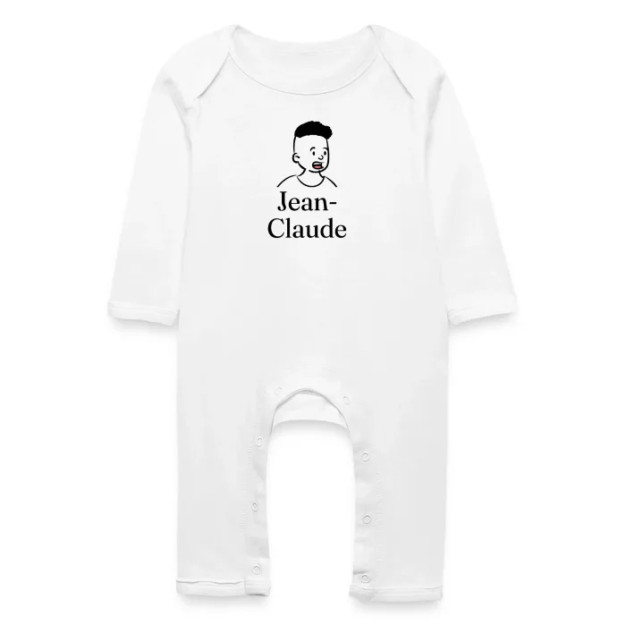 Grenouillère bébé personnalisée au prénom Jean-Claude
