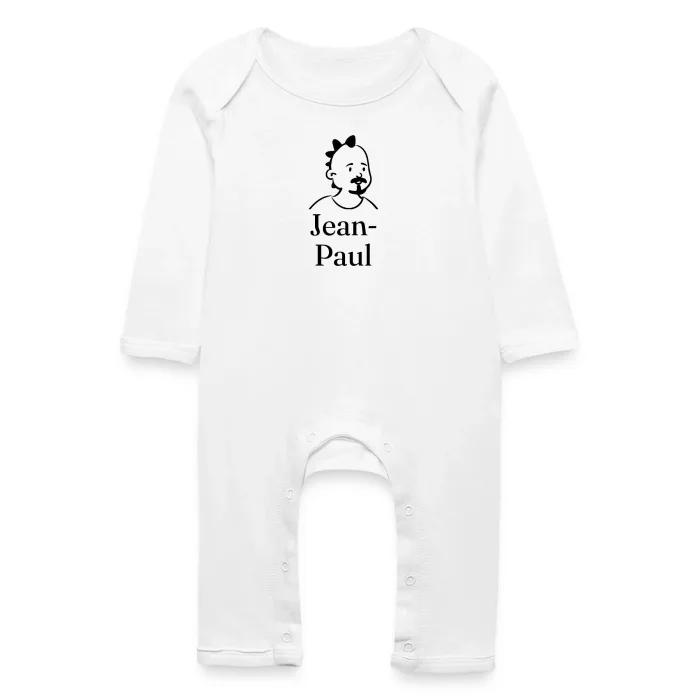 Grenouillère bébé personnalisée au prénom Jean-Paul