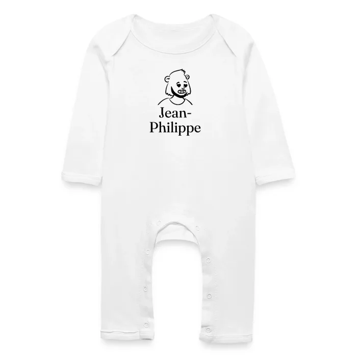 Grenouillère bébé personnalisée au prénom Jean-Philippe