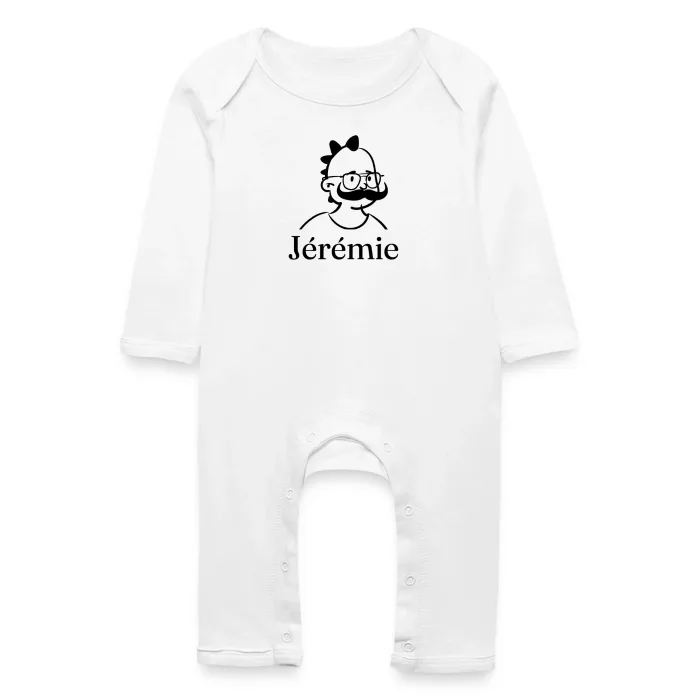 Grenouillère bébé personnalisée au prénom Jérémie