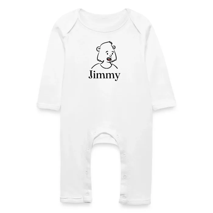 Grenouillère bébé personnalisée au prénom Jimmy