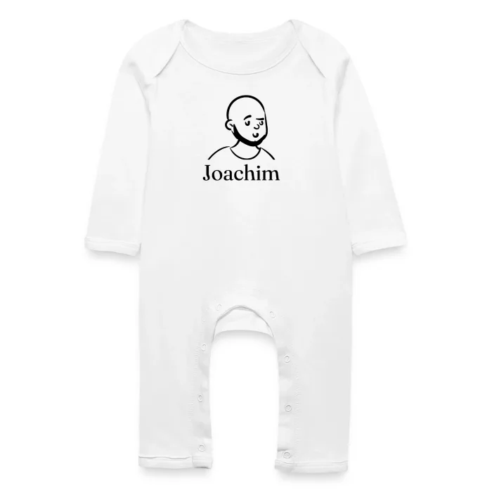 Grenouillère bébé personnalisée au prénom Joachim
