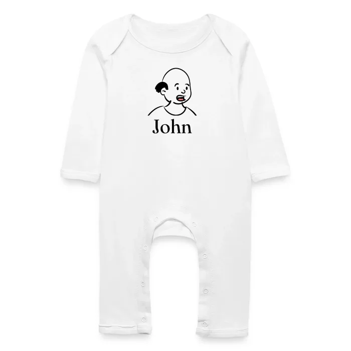 Grenouillère bébé personnalisée au prénom John