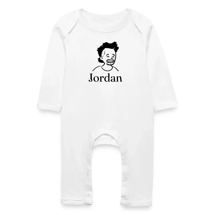 Grenouillère bébé personnalisée au prénom Jordan