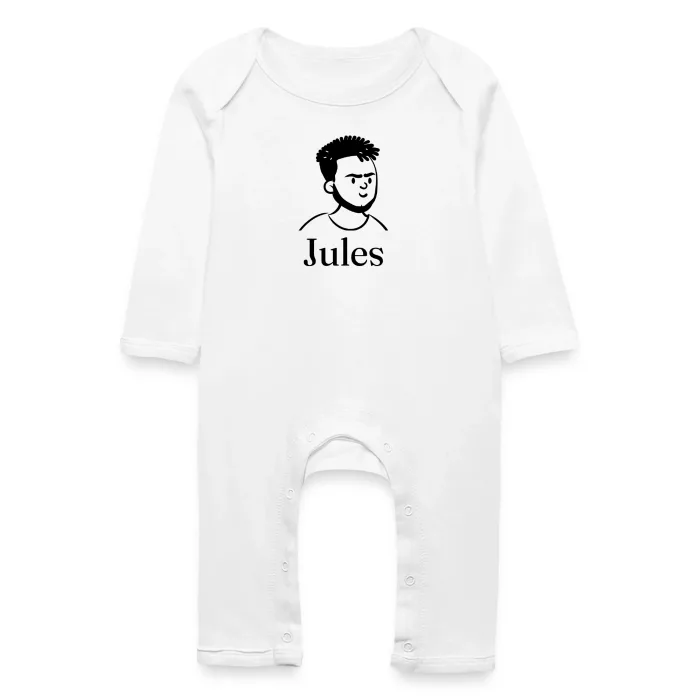 Grenouillère bébé personnalisée au prénom Jules