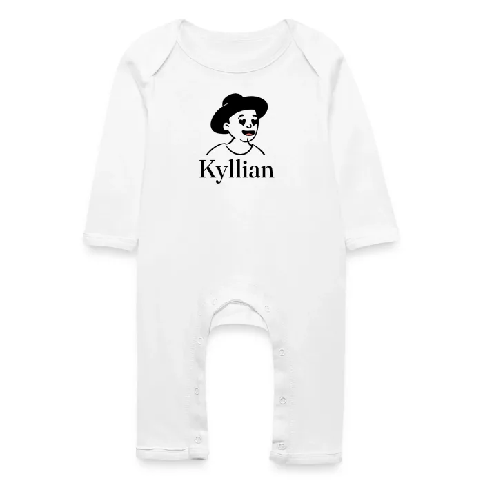 Grenouillère bébé personnalisée au prénom Kyllian