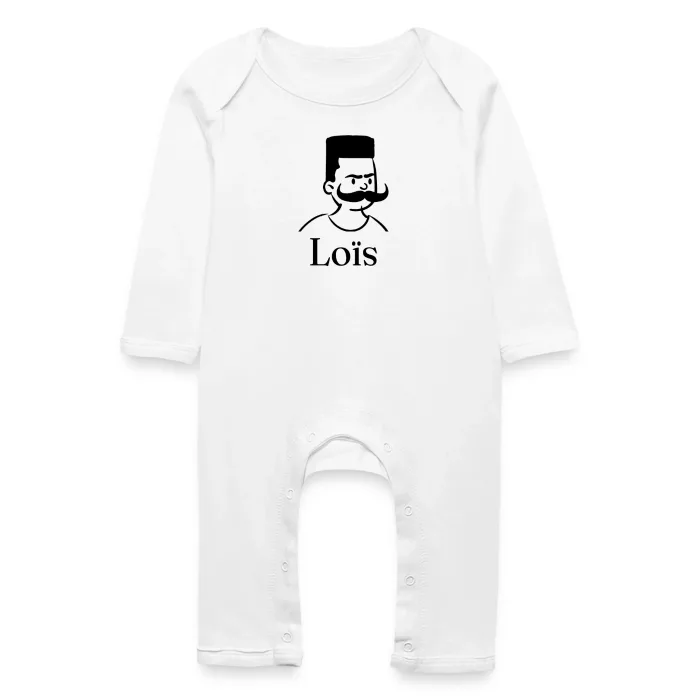 Grenouillère bébé personnalisée au prénom Loïs