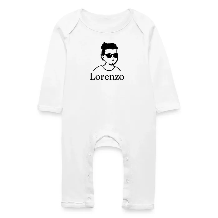 Grenouillère bébé personnalisée au prénom Lorenzo