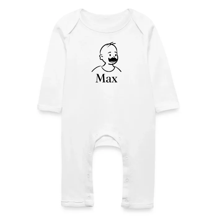Grenouillère bébé personnalisée au prénom Max
