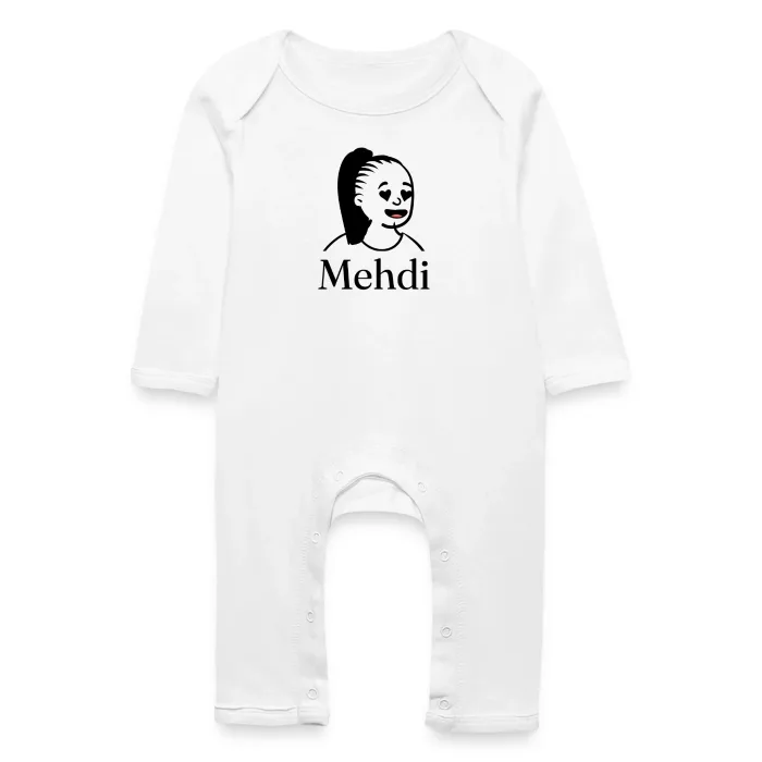 Grenouillère bébé personnalisée au prénom Mehdi