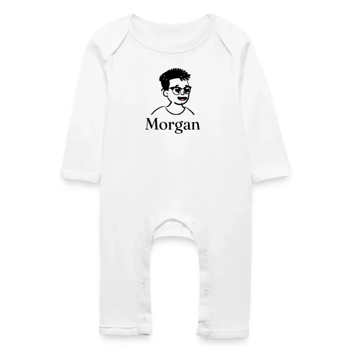 Grenouillère bébé personnalisée au prénom Morgan