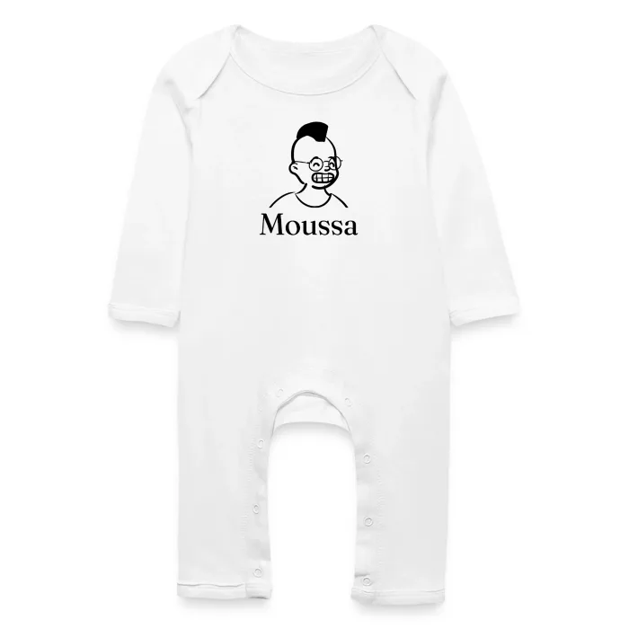 Grenouillère bébé personnalisée au prénom Moussa