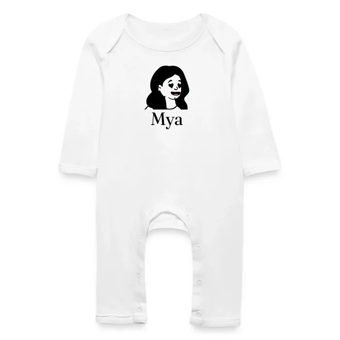 Grenouillère bébé personnalisée au prénom Mya