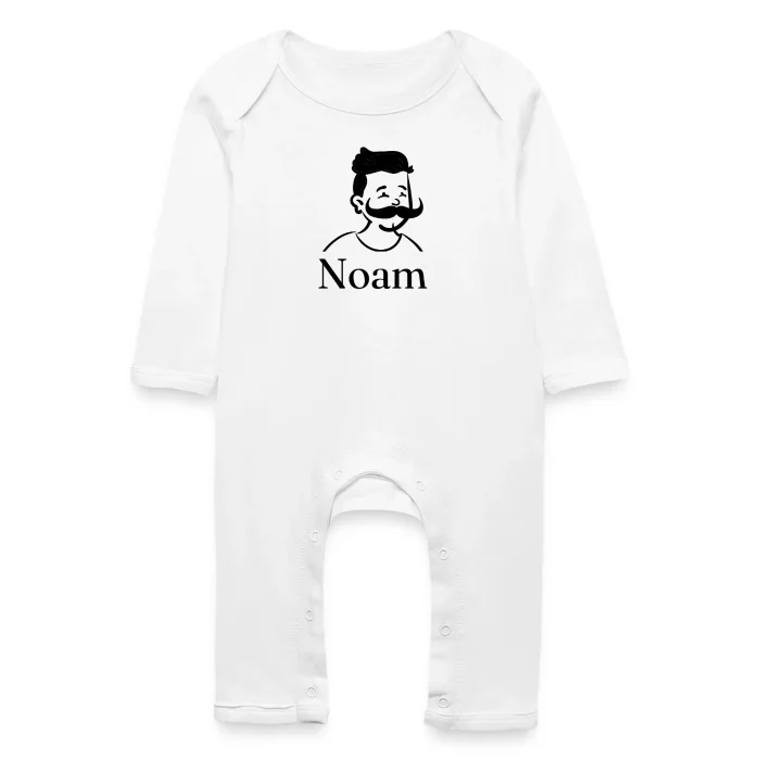 Grenouillère bébé personnalisée au prénom Noam