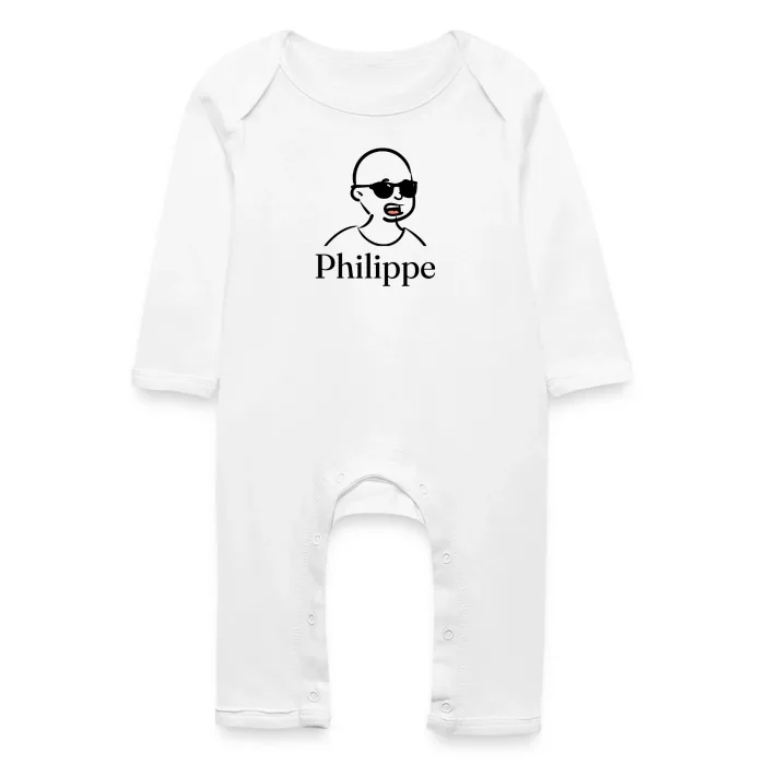 Grenouillère bébé personnalisée au prénom Philippe