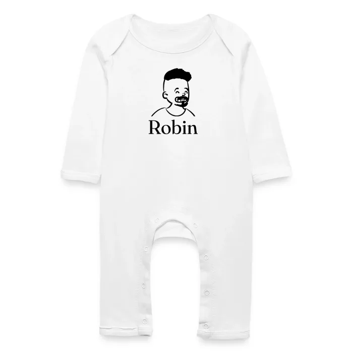 Grenouillère bébé personnalisée au prénom Robin