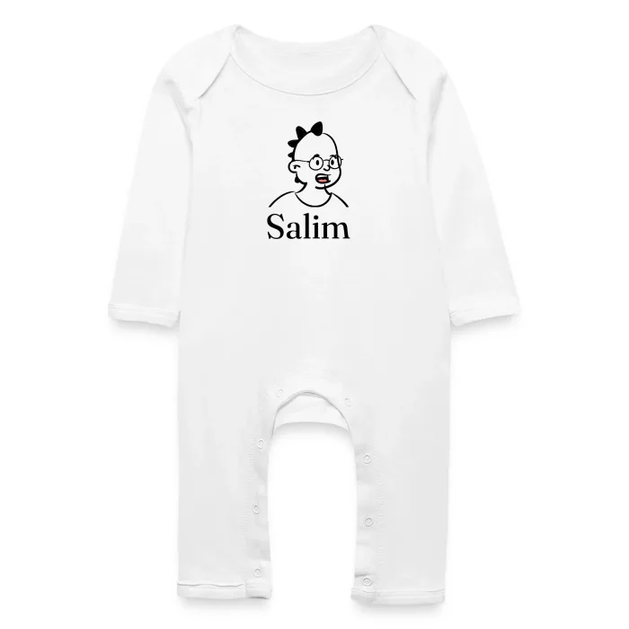 Grenouillère bébé personnalisée au prénom Salim