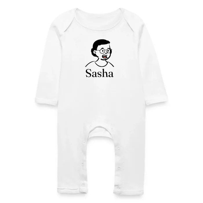 Grenouillère bébé personnalisée au prénom Sasha