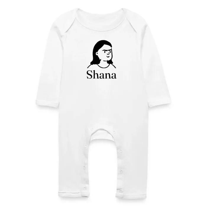 Grenouillère bébé personnalisée au prénom Shana