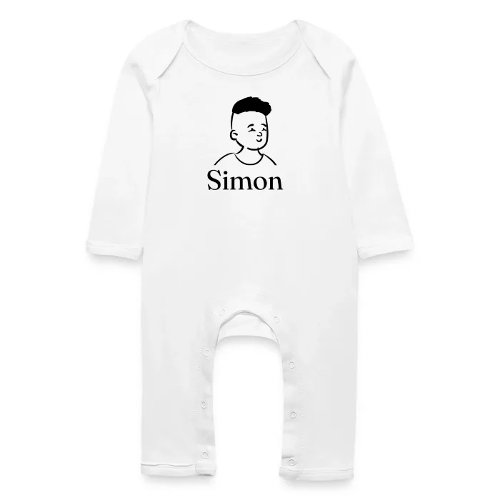 Grenouillère bébé personnalisée au prénom Simon