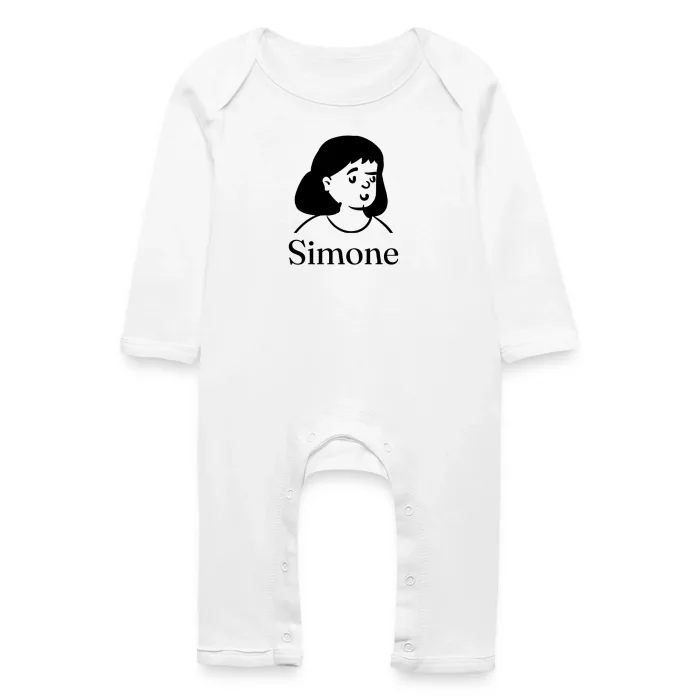 Grenouillère bébé personnalisée au prénom Simone