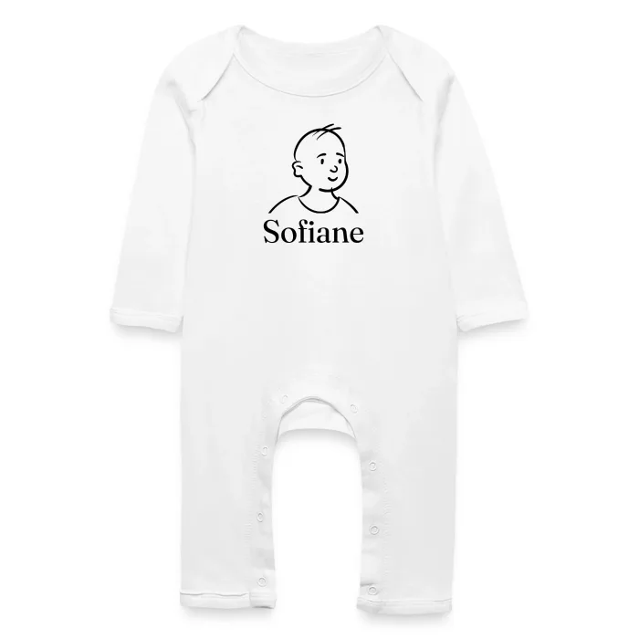 Grenouillère bébé personnalisée au prénom Sofiane