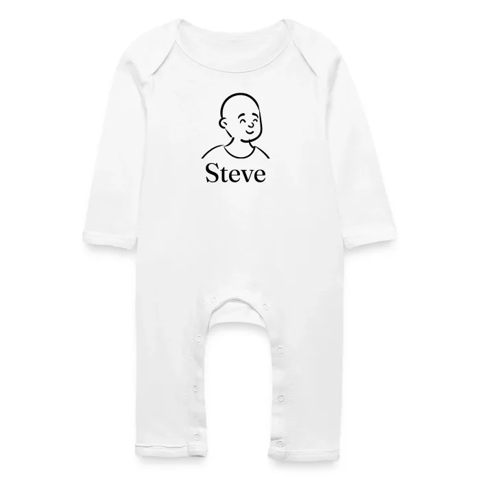 Grenouillère bébé personnalisée au prénom Steve
