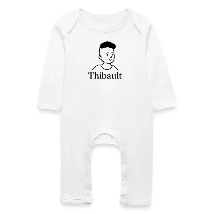 Grenouillère bébé personnalisée au prénom Thibault