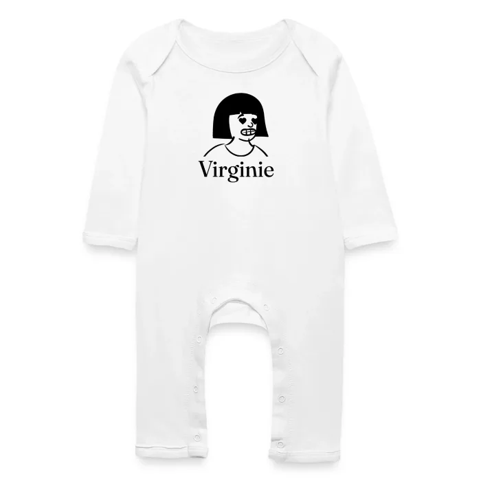 Grenouillère bébé personnalisée au prénom Virginie