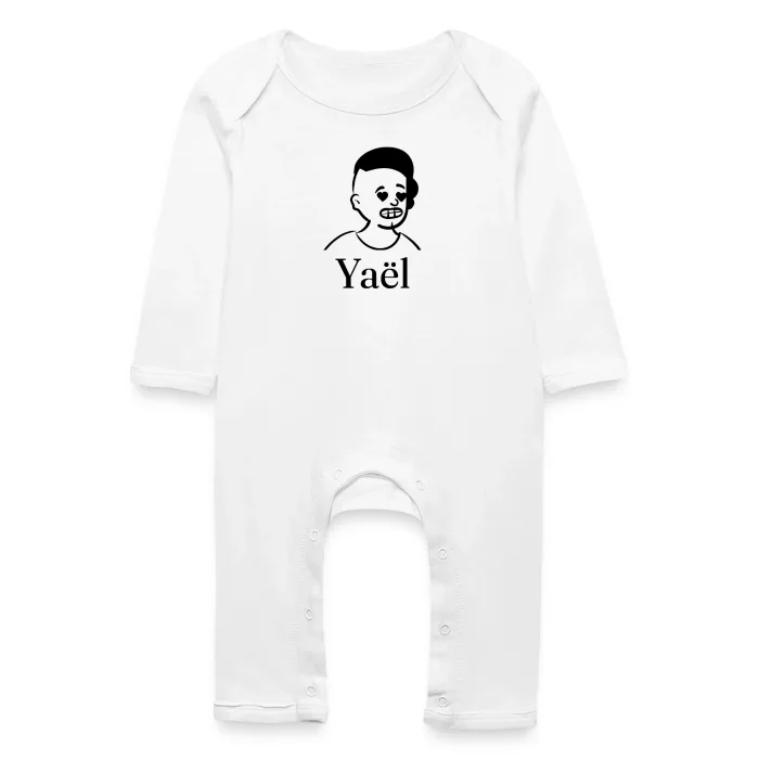 Grenouillère bébé personnalisée au prénom Yaël