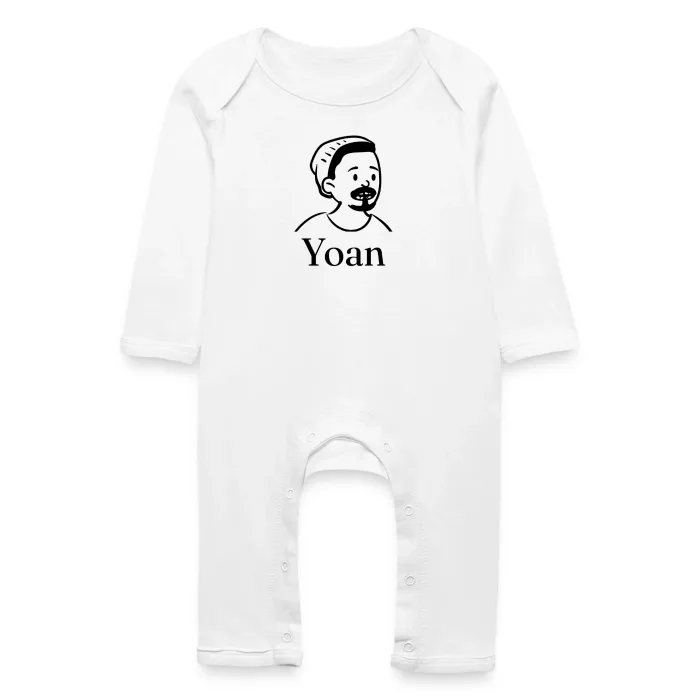 Grenouillère bébé personnalisée au prénom Yoan