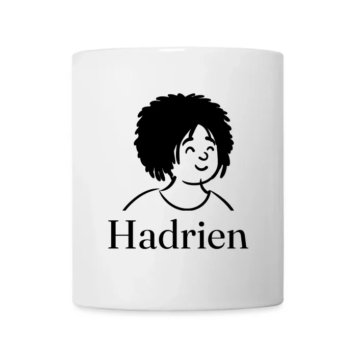 Mug personnalisé au prénom Hadrien