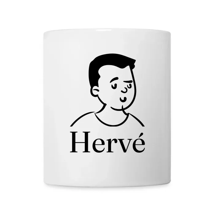 Mug personnalisé au prénom Hervé